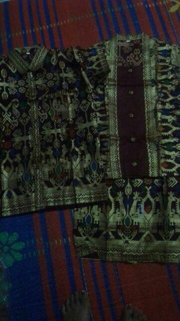 Sarimbit/ Couple Batik Rok N Blus Span Pendek Wanita Narita Prodo Maroon