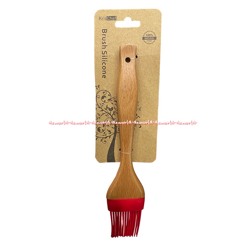 Krischef Brush Silicone Kuas Oles Kue Bumbu Dapur Bahan Plastik Warna Merah Red Kris Chef