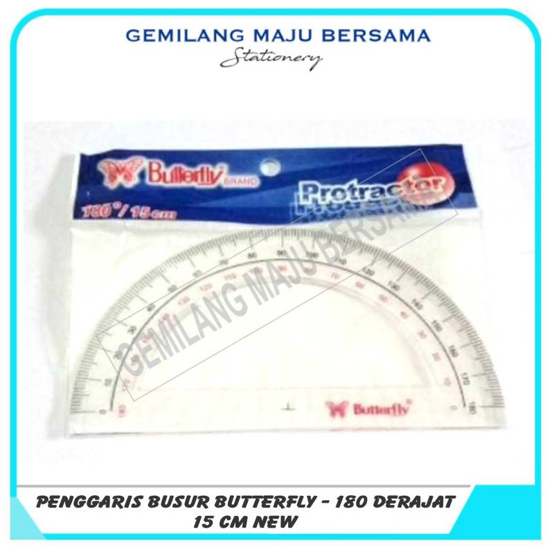 

Penggaris Butterfly Busur / Protactor No. 8 New - 180/15cm