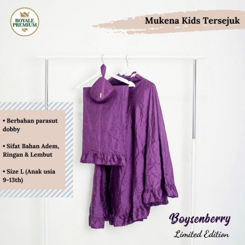 Mukena Anak/Kids parasut Royale Premium Safar Tersejuk