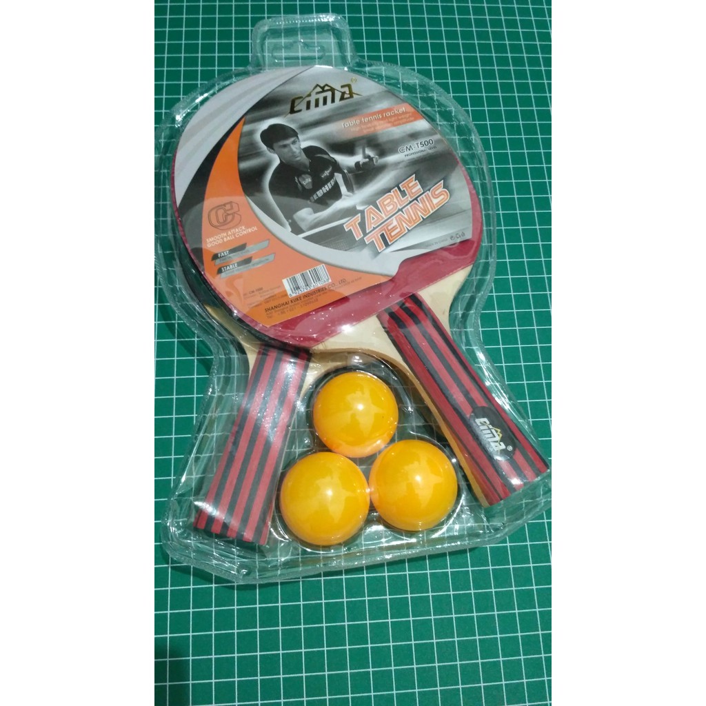 PAKET 2 BAT TENIS MEJA 3 BOLA PING PONG BAT PING PONG BOLA TENIS MEJA BET TENIS MEJA