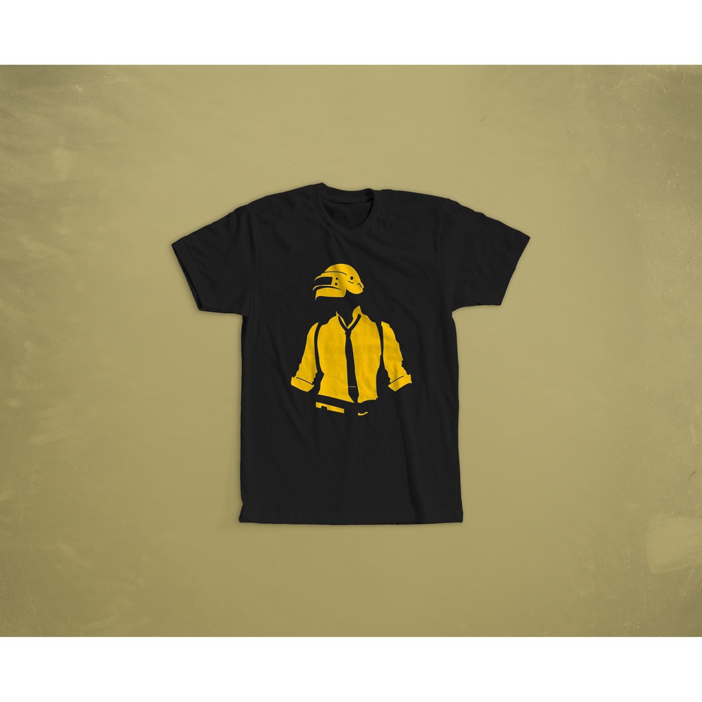 KAOS BAJU TSHIRT DISTRO COMBED 30S PUBG CHICKEN DINNER KODE M1