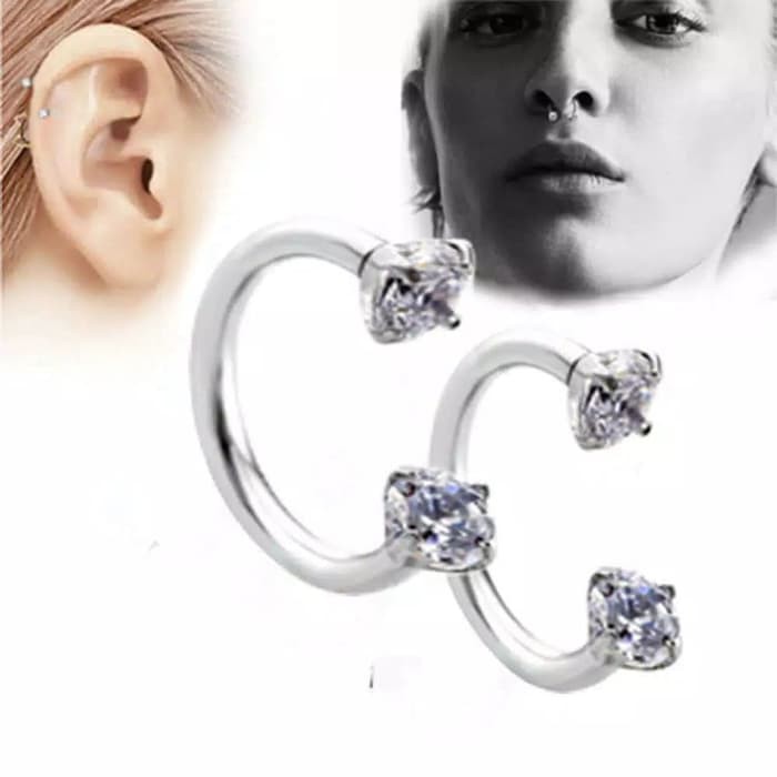 Anting Tindik Hidung Wanita Zircon 3mm