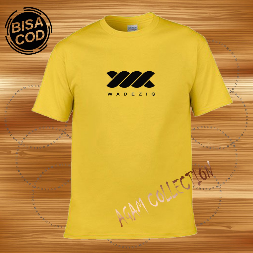 Agam Collection Baju Kaos Distro Wadezi9 001 Text Hitam Lengan Pendek Premium Quality