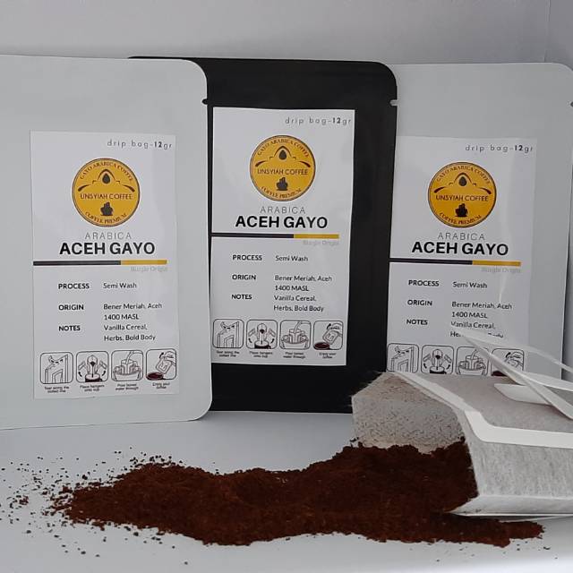 

Unsyiah Coffee - Arabica Aceh Gayo Drip Bag Coffee