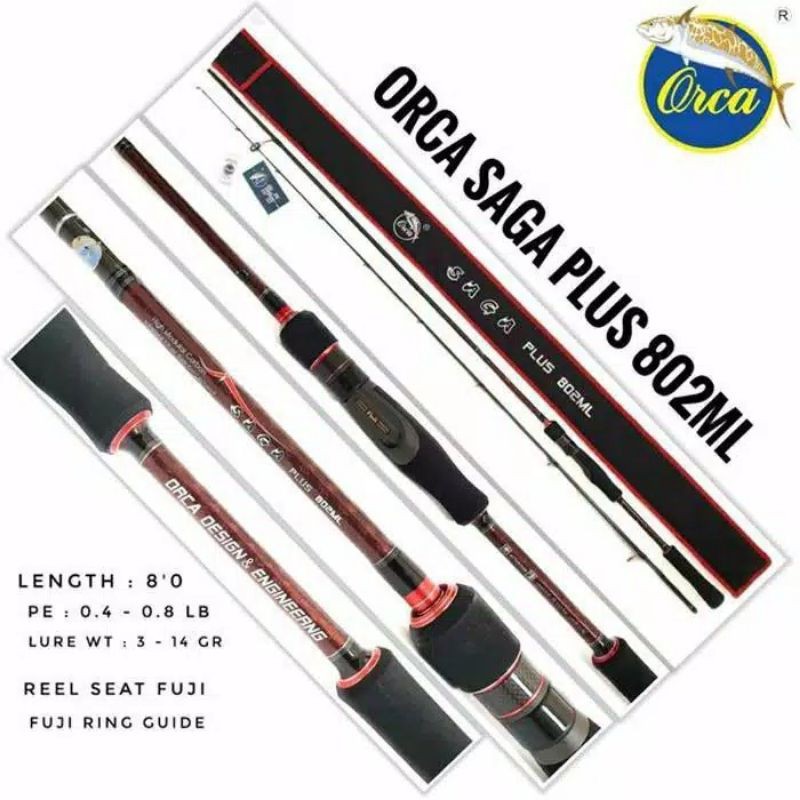 joran orca saga plus 802 ml