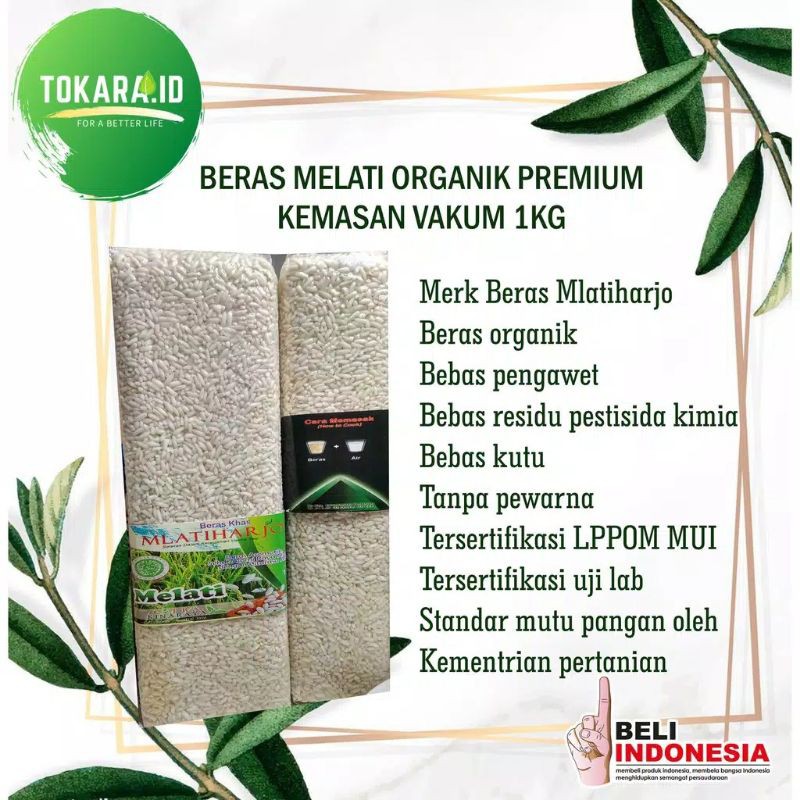 

BERAS PUTIH MELATI ORGANIK 1KG PREMIUM