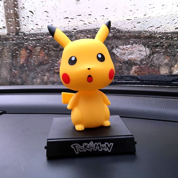 Boneka Figure Miniatur Pajangan Mobil Stand POKEMON PIKACHU Goyang Kepala Shacking Head Toy