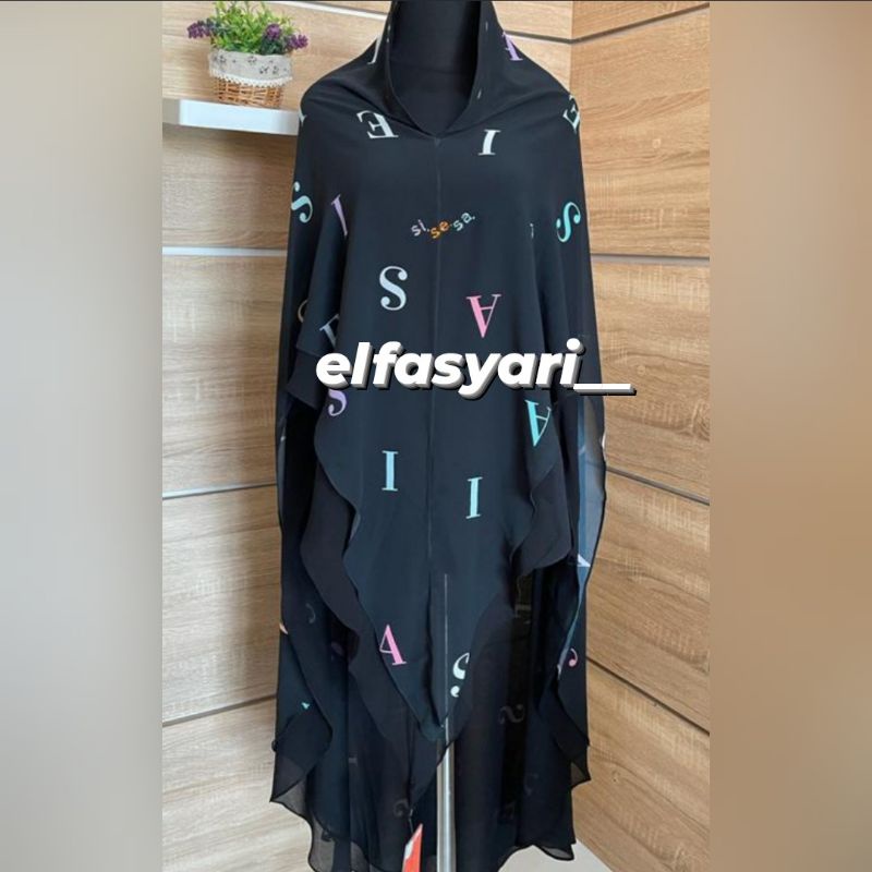 SALE.. SISESA KHIMAR VOL8, BLACK