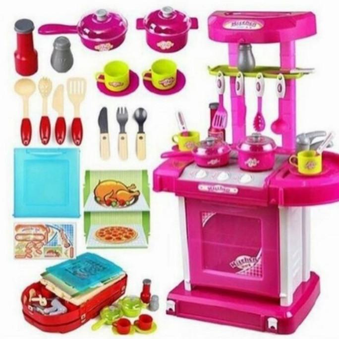 Mainan Anak Perempuan Kitchen Set / Mainan Koper Kitchen Set