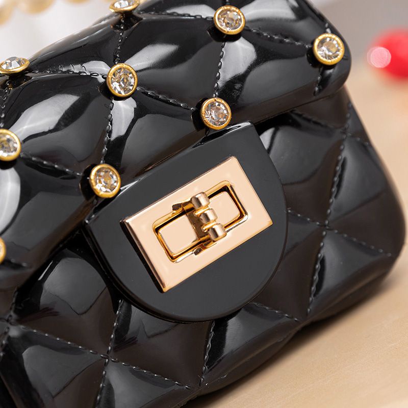 GrosirMart Tas Selempang Jelly Glossy Mini Tas Woman Bag Tas Kecil Wanita Kecil Mutiara Handbag A12