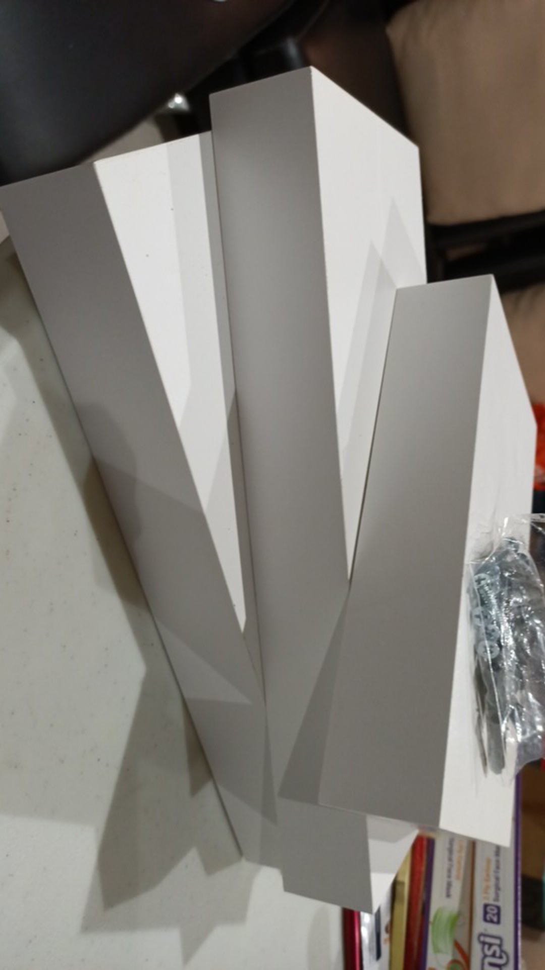 Set Rak Ambalan Dinding Minimalis 3 Pcs Uk. 20,30,30 Cm