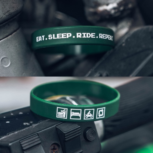 EAT - SLEEP - RIDE - REPEAT | Gelang Karet Silicone by Embracelet