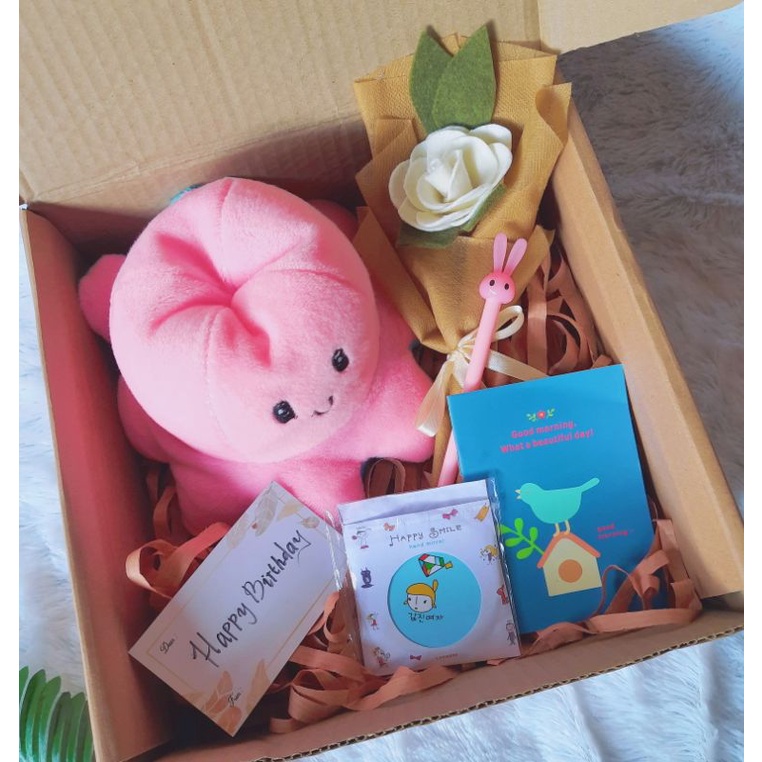 hampers luvinomi boneka gurita hadiah ultah wisuda anniversary dll