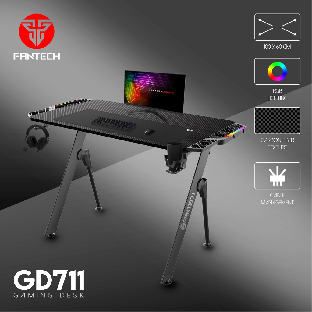 Fantech GD711 RGB - GD 711 GD-711 Gaming Desk Meja Gaming