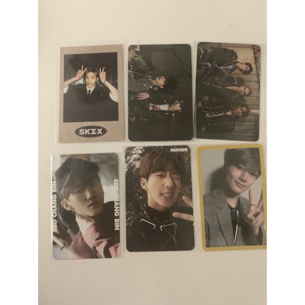 Stray Kids Photocard (Changbin, Bangchan, i.n, Group) In Life - Yellow Wood - Mixtape - SKZ X