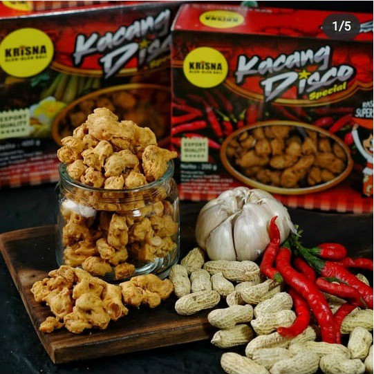 KACANG DISKO KRISNA 200GR 100% ASLI BALI - ENAK, GURIH