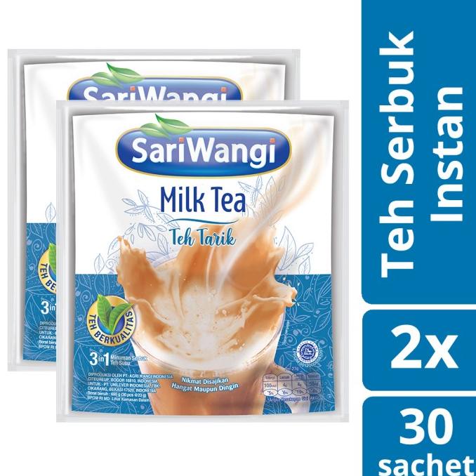 

(BISA COD) Sariwangi Milk Tea Teh Tarik Instan Isi 30Pcs Twin Pack TERBATAS Kode 339