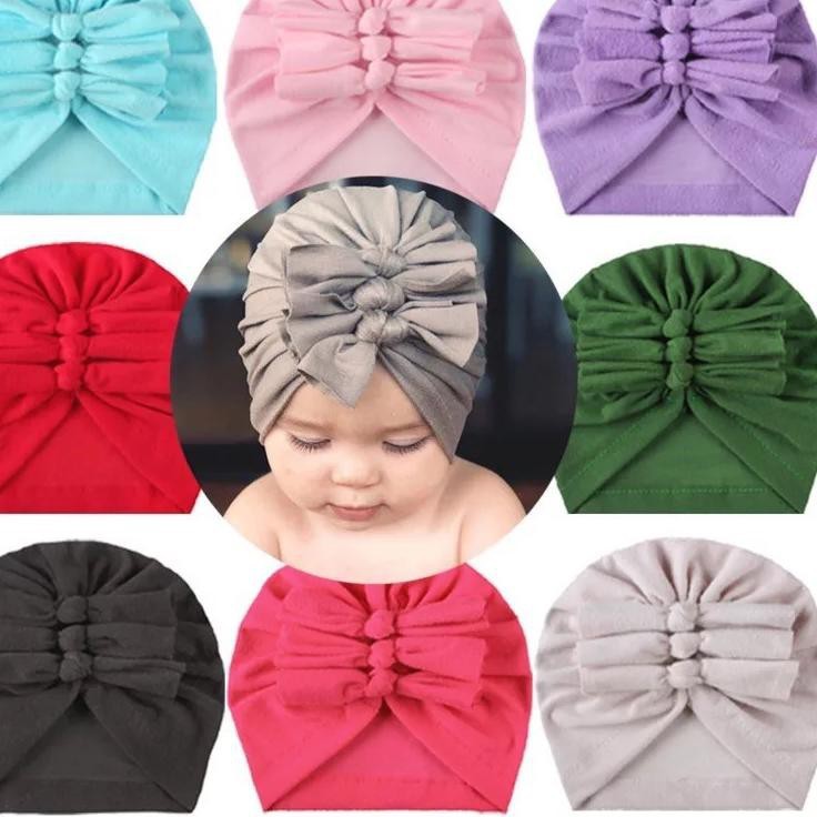 Turban Anak Ikat 3 / Topi Bayi Perempuan / Turban bayi / Ciput bayi / turban anak / Ciput anak premi