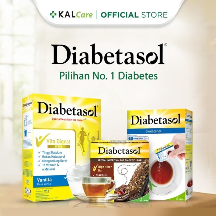 

Ee510 Diabetasol Susu Nutrisi Untuk Diabetes Kemasan 1000Gr Vanilla/Coklat - Vanila 6Ggddv