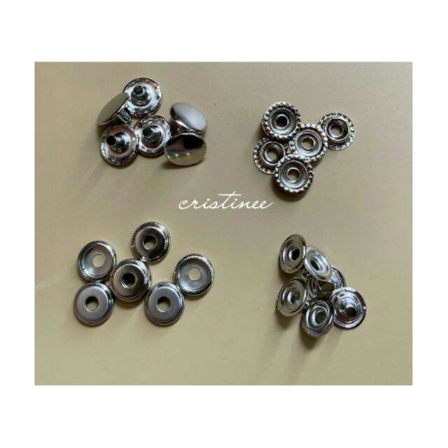 60set kancing jepret jaket ukuran 1.5cm