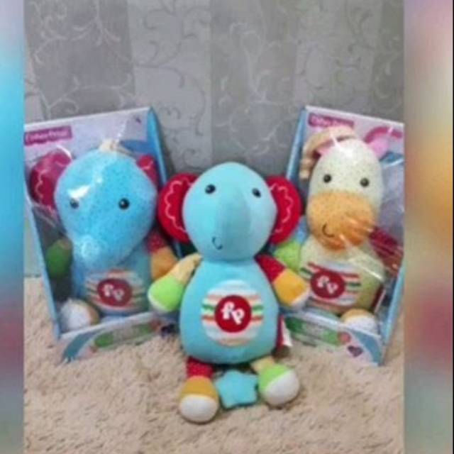 Boneka Musik Fisher Price, Boneka Musik Mainan untuk stroller, Boneka Musik Mainan untuk baby box