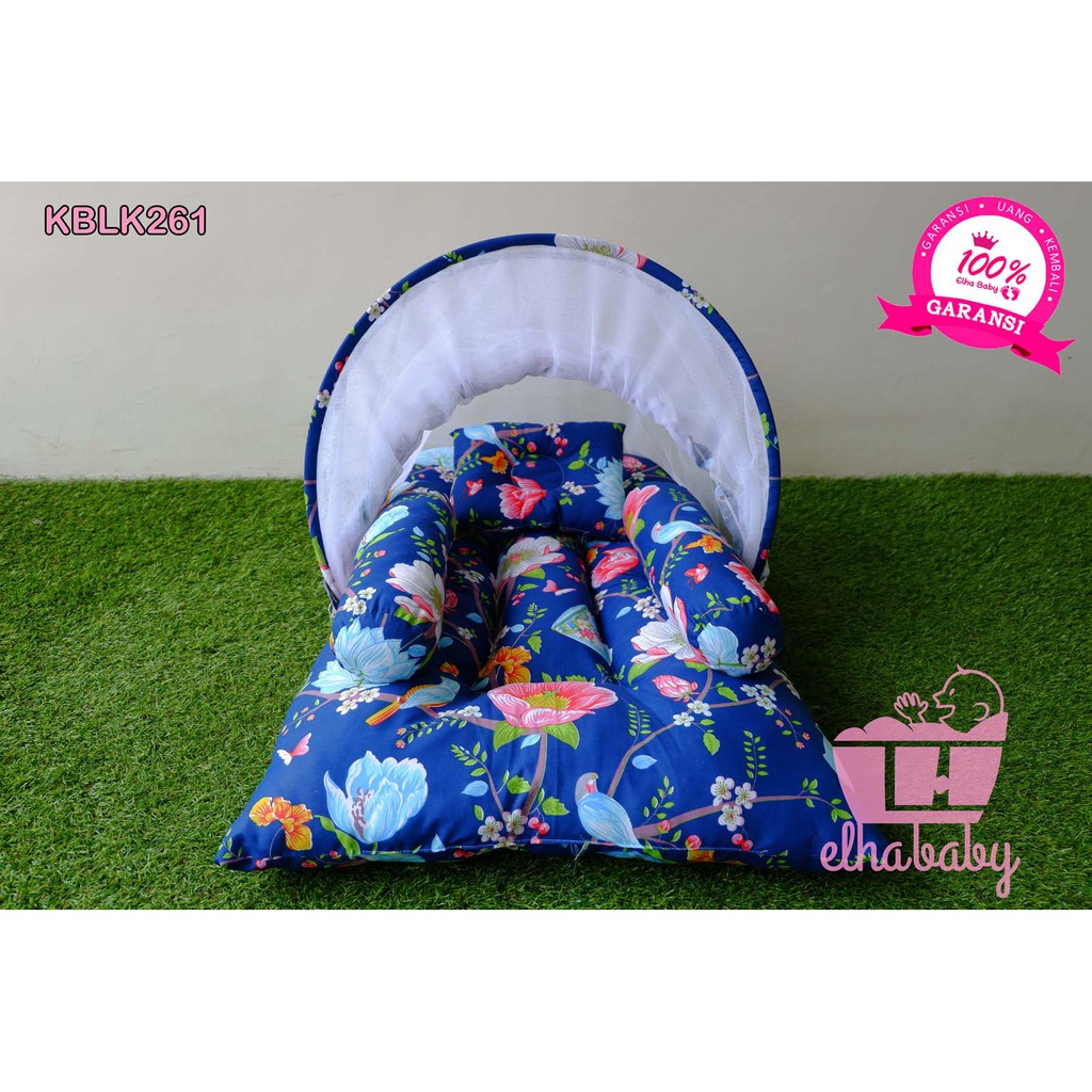 Kasur Bayi Baru Lahir Set Kelambu Lipat Murah | Paket Produk Perlengkapan Tempat Tidur Baby Newborn