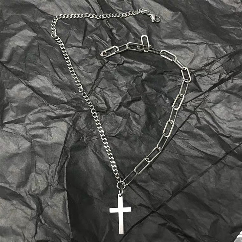 [ACKER] Hip-hop Menyeberang Desain Unik Kalung Rantai Gaya Busana Hong Kong