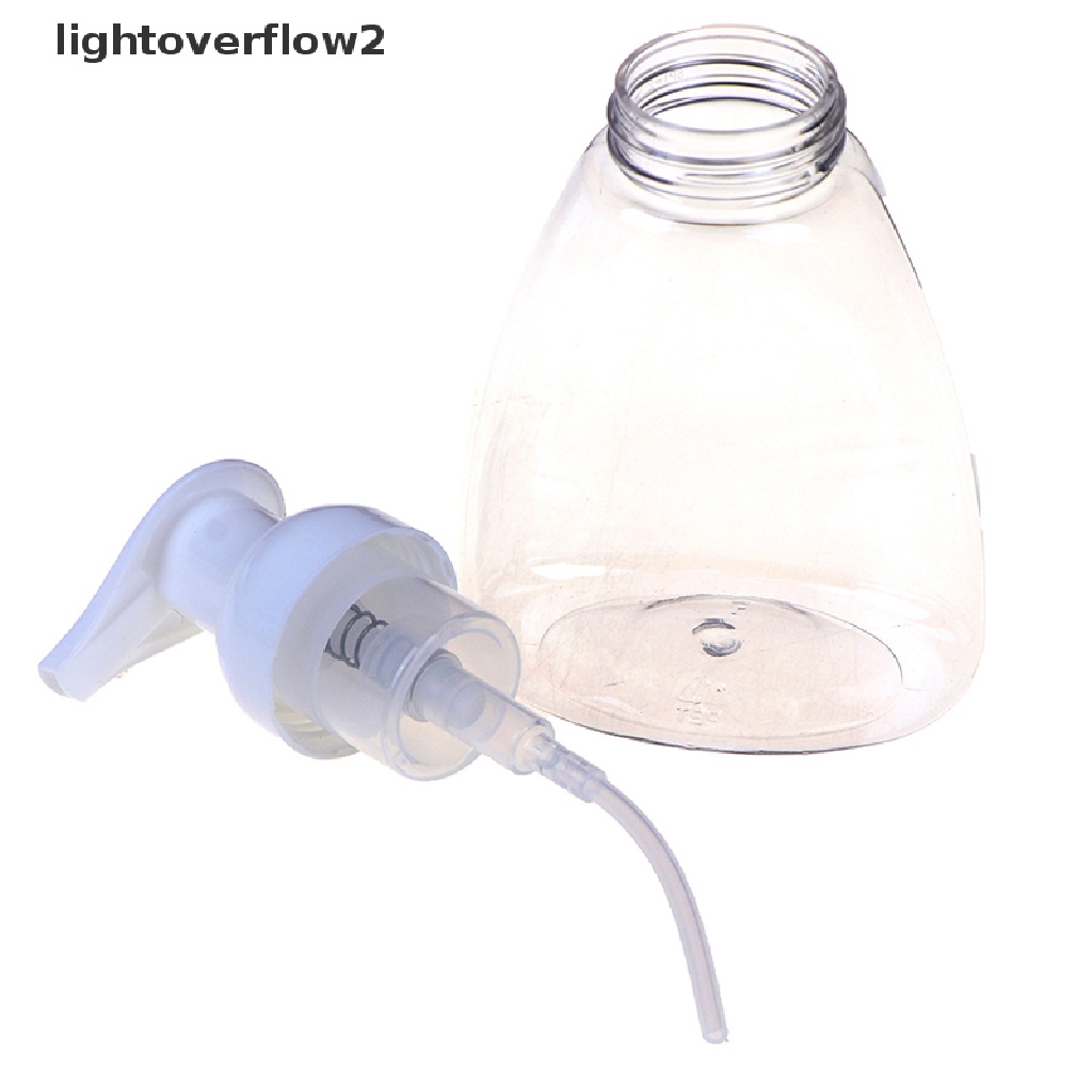 (lightoverflow2) Botol Dispenser Sabun Cair / Foam 300ml Bahan Plastik Transparan