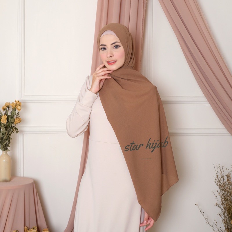 TERMURAH 180 x 75 Pashmina Diamond Italiano Jahit Tepi Part 1