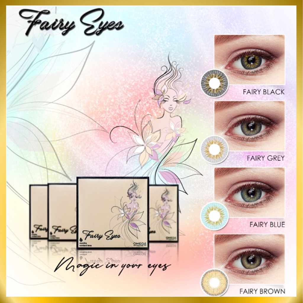 {BISA COD} SOFTLENS FAIRY EYES BY OMEGA MINUS -3.25 SD -6.00