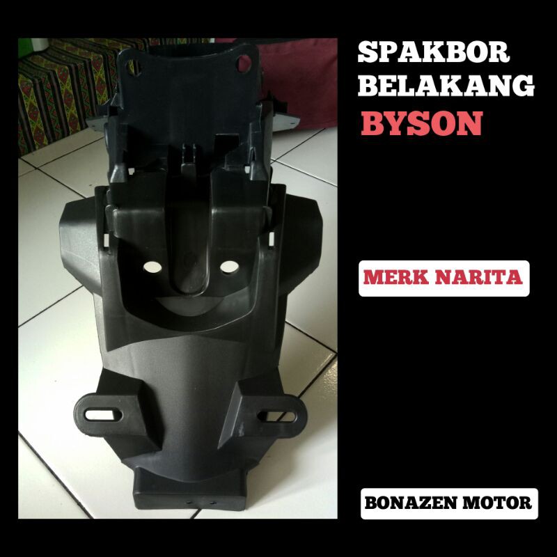 Spakbor Belakang Byson karbu / Cover Body Motor Hitam Bison Lama old / Narita
