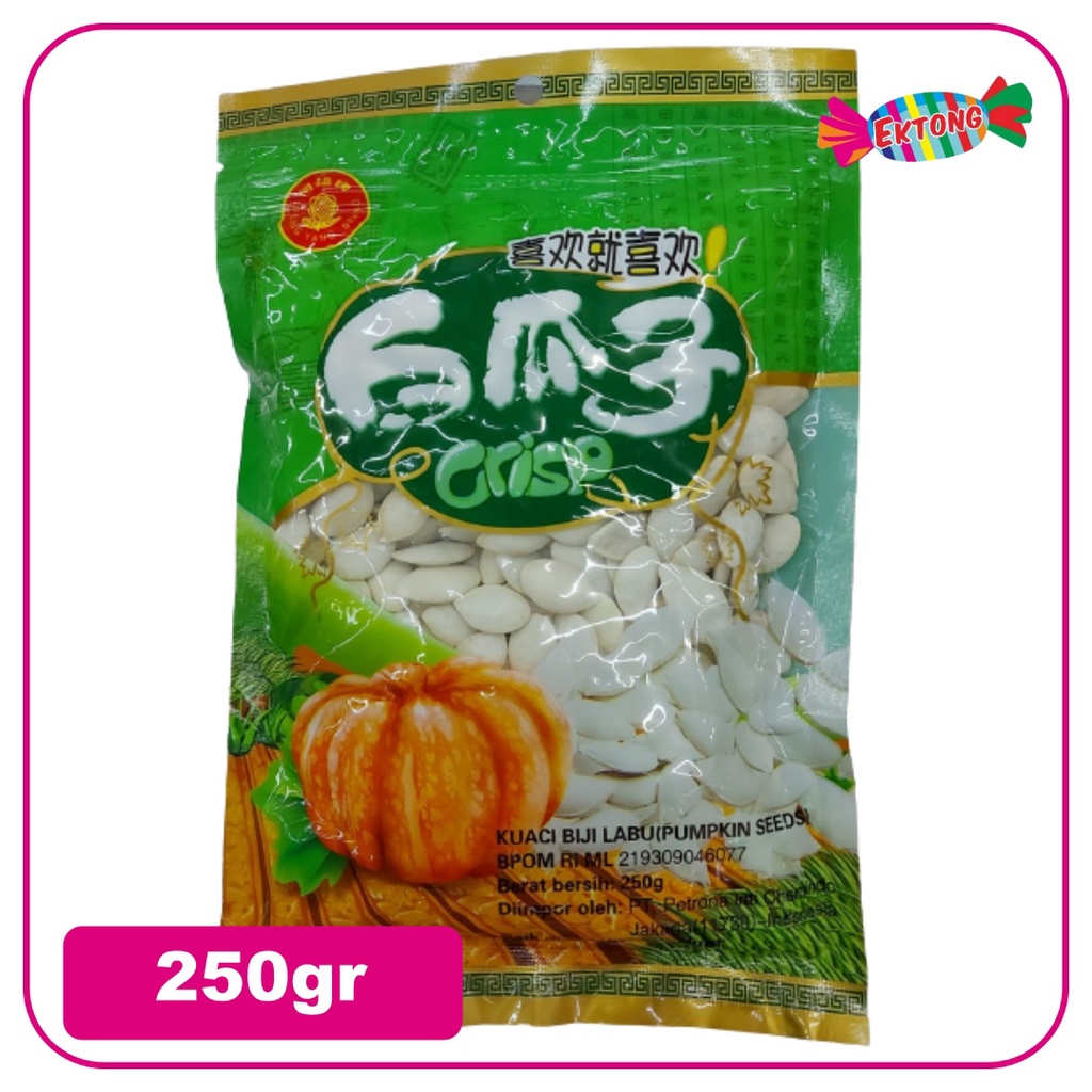 

KUACI PUTIH IMPOR - KUACI BIJI LABU CRISP 250GR