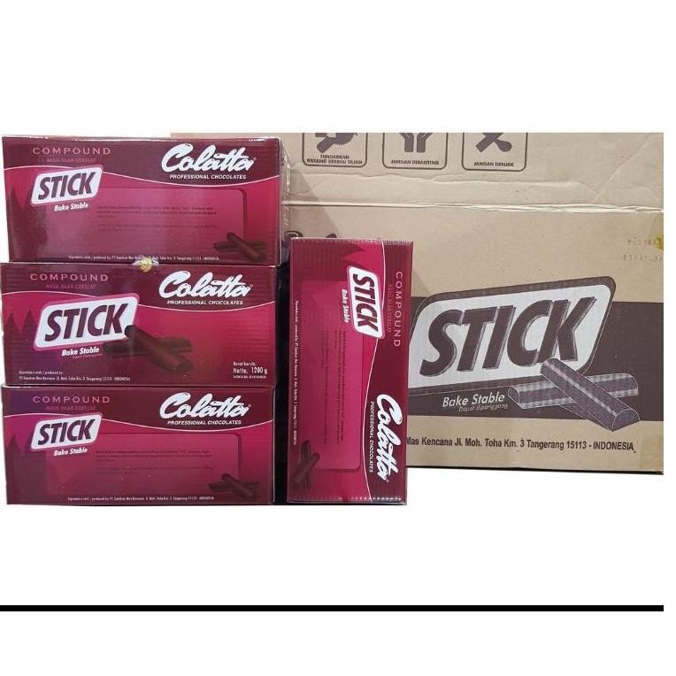 

Colatta Chocolate Stick - Cokelat Stik 8x1,2Kg Gosend/Grab Only!! !!