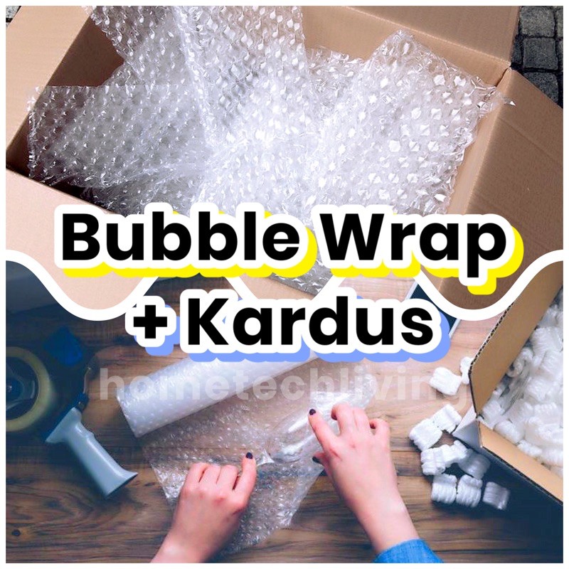 

Bubble Wrap + Kardus - Pengaman Paket