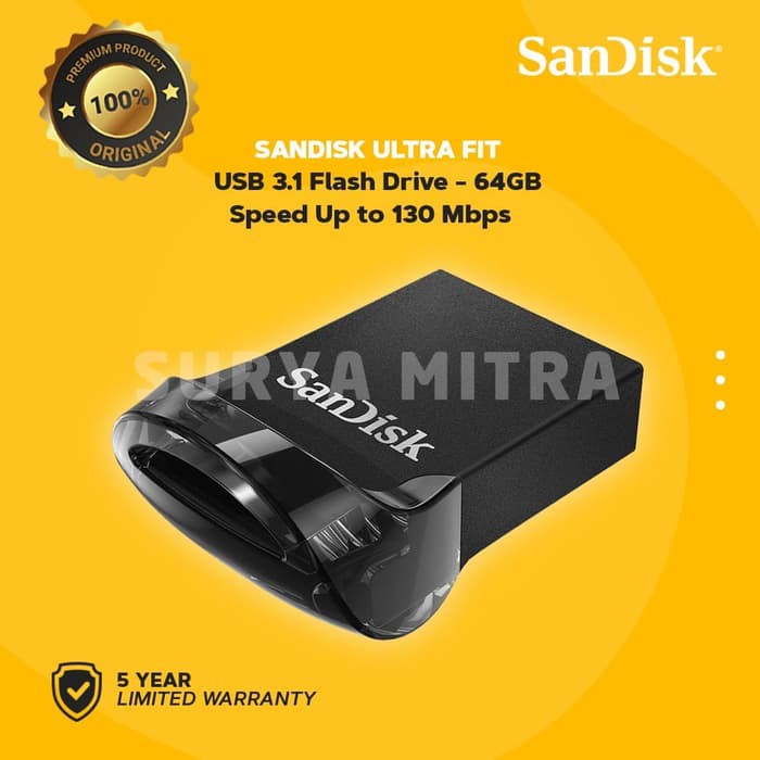 Flashdisk Sandisk Ultra Fit CZ430 64GB 3.0