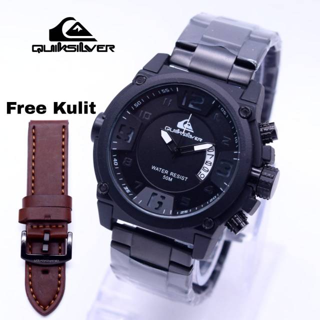 Jam Tangan Pria QUIKSILVER Paket Free Tali