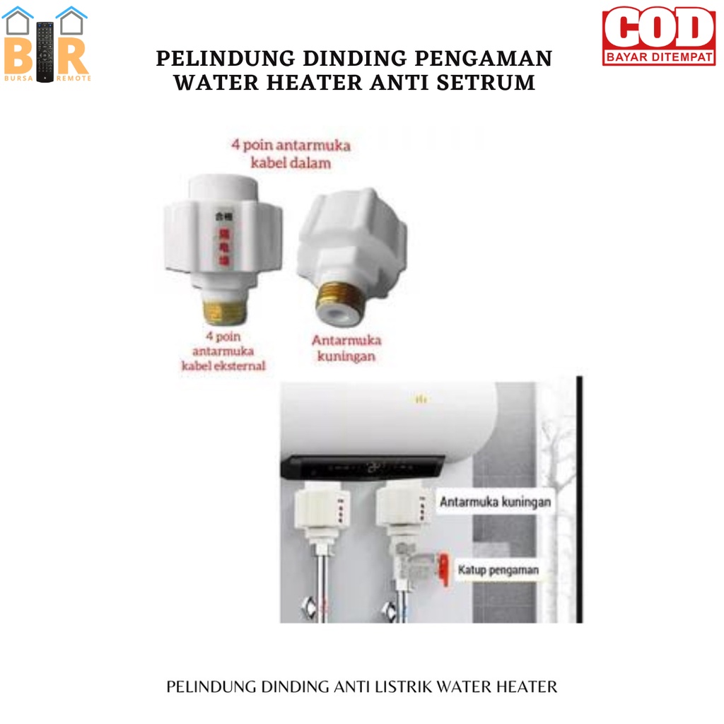 Water Heater Anti Listrik Dinding Perangkat Perlindungan Kebocoran Perbaikan Pemanas Air