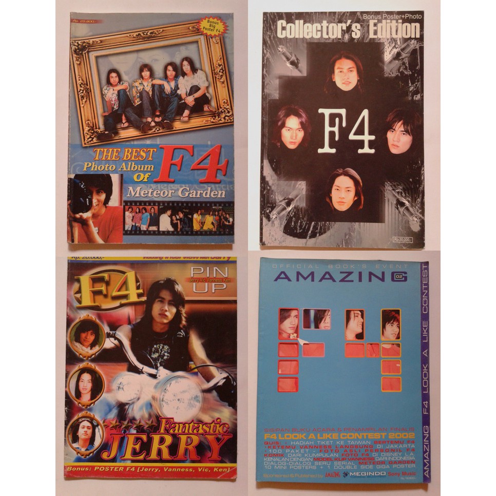 Paket Majalah Edisi Khusus F4 (Jerry Yan, Vanness Wu, Ken Chu)