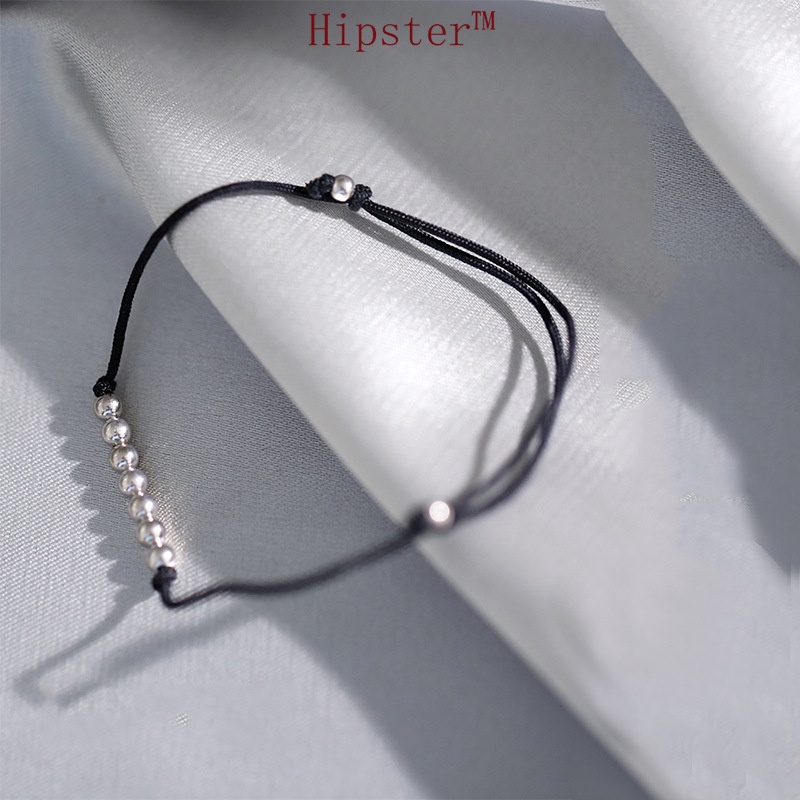 Hot Sale Braided Rope round Beads Simple and Short Creative Bracelet