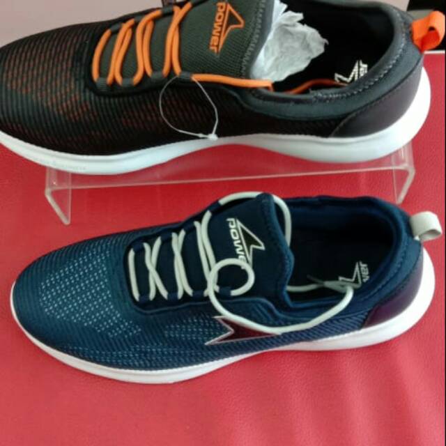 Sepatu olahraga pria Bata power ada dua warna coklat sma biru