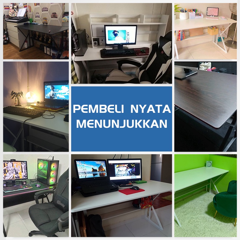 Weyon Sakura meja belajar/meja kantor/meja komputer/meja kerja/meja gaming/meja komputer minimalis/Meja komputer tipe K terbaru(A122A 120cm×60cm)