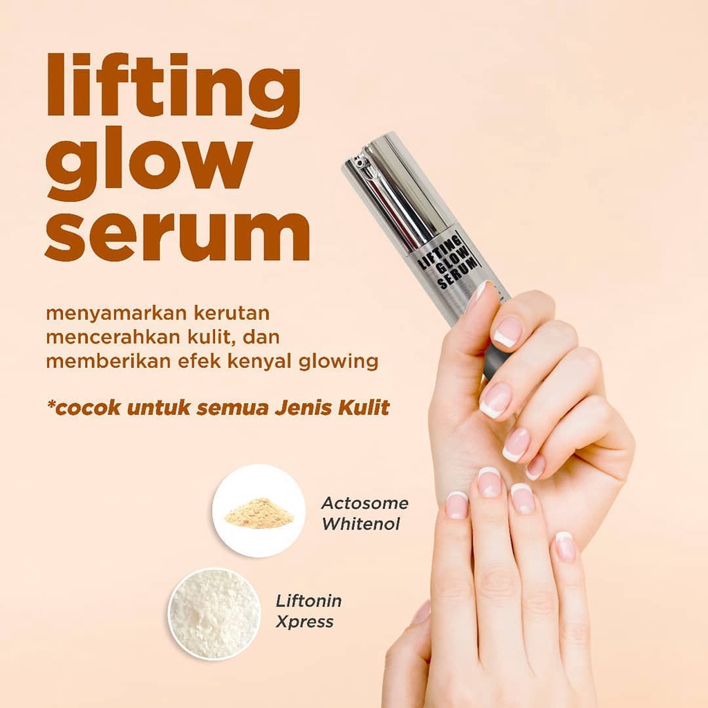 MS Glow Lifting Glow Serum GIRLSNEED77 Essence yang dapat Menyamarkan Kerutan di Wajah