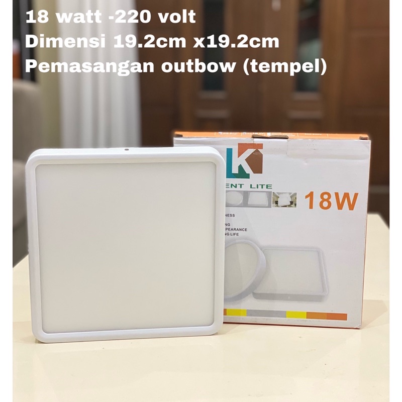 downlight led 18 watt Outbow kotak Led panel light