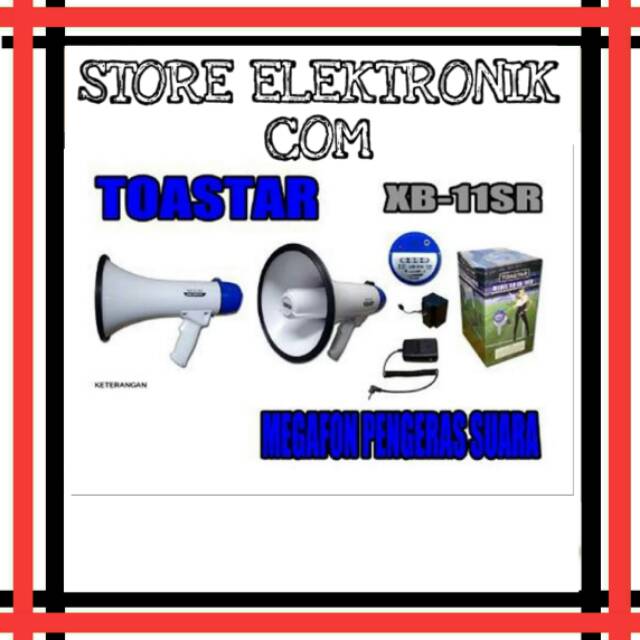 murah Megaphone Toa Star Xb 11 Sr Sirene Pengeras Suara