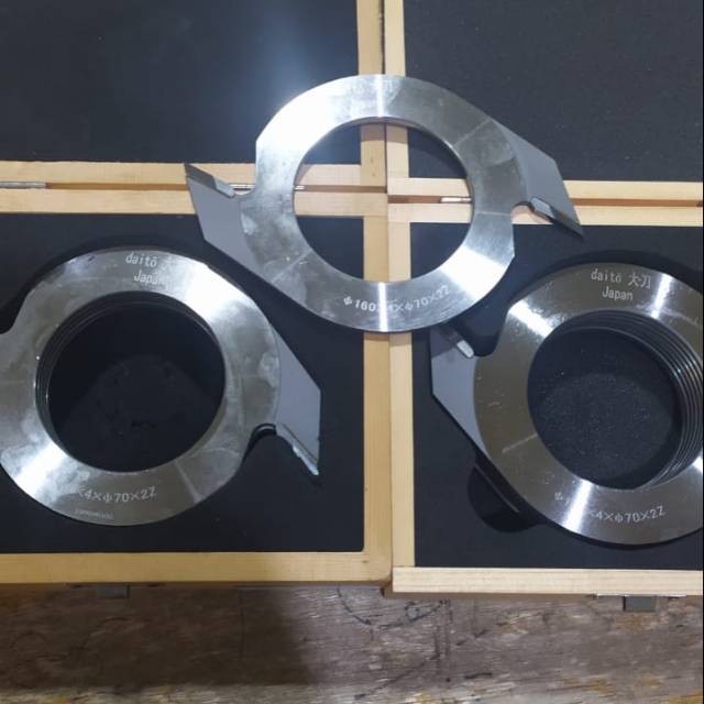 

pisau finger joint cutter merk DAITO 160x4x70x2zg