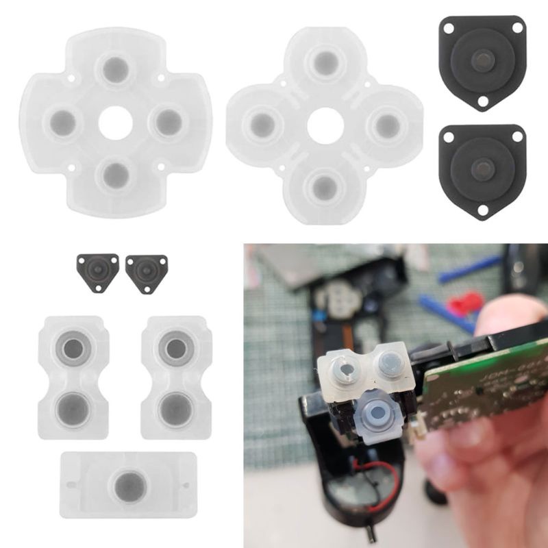 CRE  For Playstation 4 PS4 Controller Conductive Silicone Rubber Pads for d ualshock 4 JDS-001/JDS-011 D Pad Buttons