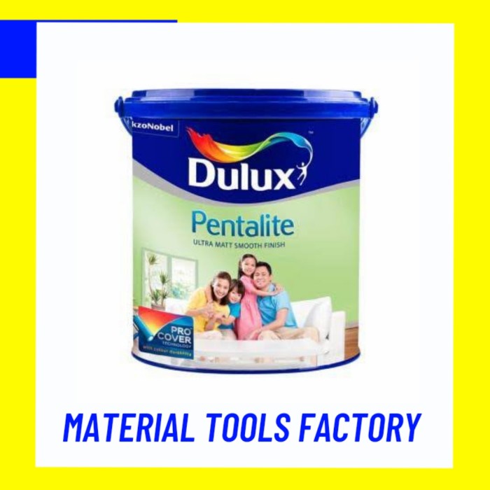 Dulux pentalite 20ltr BRILLIANT WHITE - cat tembok interior dulux