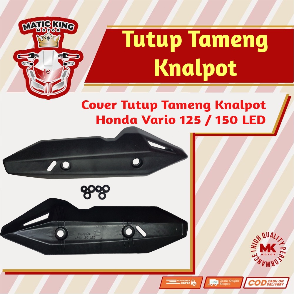 Tutup Cover Tameng Knalpot Honda Vario LED 125  150 Fi Maticking