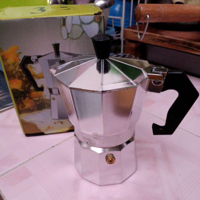 Teko Kopi Alumunium Moka Pot Aluminium 150ml Cp0150al